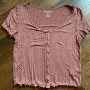 Pink American Eagle Top